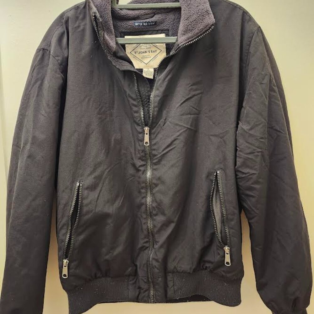 St John's Bay Water Resistant Fleece Lined Jacket Mens Size M